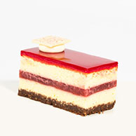 Sweet canape - Strawberry Cheesecake Slice