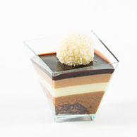 Sweet canape- Triple Chocolate Cup